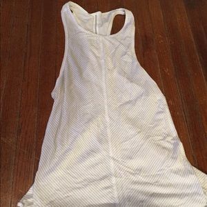 Lululemon high neck lightweight striped tank